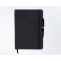 Čierny zápisník B5 s bodkovaným papierom a tvrdou väzbou