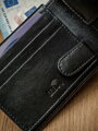 Pánska kožená peňaženka v horizontálnom prevedení s RFID Stop membránou - Pierre Andreus