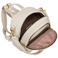 Mały plecak damski beżowy ze skóry ekologicznej 2w1 listonoszka na ramię  mini plecaczek - Peterson