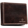 Veľká pánska kožená peňaženka v hnedej farbe s RFID - Peterson
