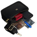 Praktická čierna crossbody kabelka na rameno - Rovicky