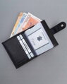 Kožené puzdro na karty s patentným zatváraním s RFID systémom - 4U Cavaldi