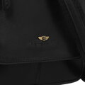 Čierna pánska kožená crossbody taška s klopou a zipsom – štýlový mestský doplnok
