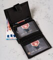Kožená peňaženka na karty s RFID Protect - Peterson