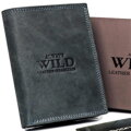Pánska peňaženka z prírodnej kože ALWAYS WILD N4L-P-CHM