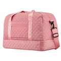 Różowa, treningowa torba wykonana z poliestru, dwukomorowa - Peterson