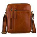 Mała listonoszka męska skórzana brązowa saszetka na ramię - Peterson