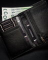 Elegantná pánska peňaženka z prírodnej kože, čierna, RFID ochrana - Rovicky