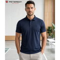 Męska koszulka polo w granatowym kolorze w rozmiarach od M do XL - Peterson