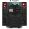 Veľký taktický čierny ruksak z nylonu 45L – Peterson