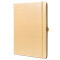 Béžový zápisník B5 s linajkami a tvrdou väzbou