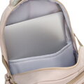 Béžový školský batoh z odolného polyesteru s priehradkou na notebook - Peterson