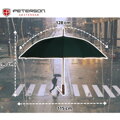 Elegancki, zielony parasol z dużą czaszą - Peterson
