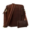 Hnedá pánska kožená crossbody taška Peterson – klasika v elegantnom prevedení