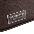 Dámska hnedá crossbody taška z ekokože Peterson