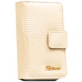 Béžová dámska peňaženka z ekologickej kože s krokodíliou textúrou