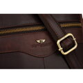Pánska hnedá kožená crossbody taška Peterson + kožené puzdro na kľúče