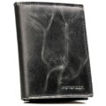 Pánska kožená peňaženka v čiernej farbe s RFID, bez vonkajšieho zapínania - Peterson