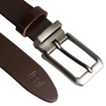 Pánsky kožený opasok hnedý – šírka 4 cm Peterson