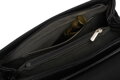Elegantná čierna crossbody kabelka s prešívanými bokmi - David Jones