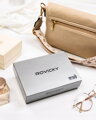 Veľká dámska peňaženka z prírodnej kože na zips a patent - Rovicky