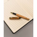 Zestaw prezentowy: czarny, elegancki notes A5 w linie i długopis z czarnym wkładem - Peterson