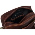 Pánska mestská kožená crossbody taška hnedá - Peterson