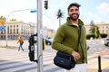 Pánska crossbody taška z polyesteru – Peterson