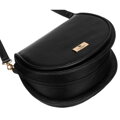 Dámska čierna crossbody kabelka z eko kože PETERSON
