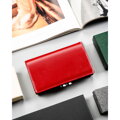 Lakovaná dámska peňaženka z prírodnej a ekologickej kože v červenej farbe - Rovicky