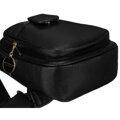 Čierna dámska crossbody kapsička z eko kože