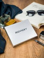 Vertikálna pánska peňaženka dvojfarebná, prírodná RFID koža - Rovicky