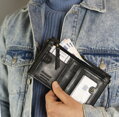Veľká retro peňaženka s dvoma vreckami na mince - Rovicky