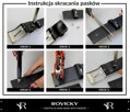 Hladký široký pánsky opasok z prírodnej kože