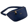 Veľká tmavomodrá dámska ľadvinka z eko kože crossbody