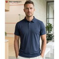 Męska koszulka polo w niebieskim kolorze w rozmiarach od M do XL - Peterson