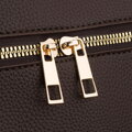 Dámska hnedá mestská crossbody kabelka z ekokože - Peterson