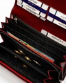 Veľká, kožená dámska peňaženka na patent so systémom RFID - Rovicky