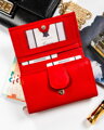 Červená dámska kožená peňaženka s RFID ochranou - Rovicky