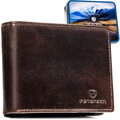 Veľká pánska kožená peňaženka v hnedej farbe s RFID - Peterson