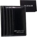 Skórzane, czarne etui na karty bez zapięcia z systemem RFID - 4U Cavaldi
