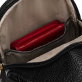 Čierna dámska crossbody kapsička z eko kože