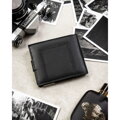 Veľká čierna pánska kožená peňaženka 4U Cavaldi so zapínaním na patent a RFID