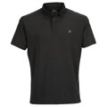 Czarna, męska koszulka polo regular fit w rozmiarach od M do XL - Peterson