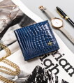 Elegantná, malá dámska peňaženka so zapínaním na patentku - Milano Design