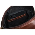 Hnedá kožená pánska crossbody taška Peterson – elegantný doplnok pre moderného muža