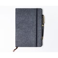 Sivý zápisník A5 s gumičkou na zatváranie