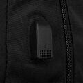 Čierny školský batoh s USB portom - Peterson,skl.