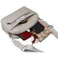 Sivá dámska crossbody kabelka Rovicky z ekologickej kože na zips