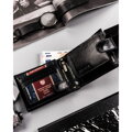 Veľká pánska čierna kožená peňaženka s RFID ochranou - Peterson